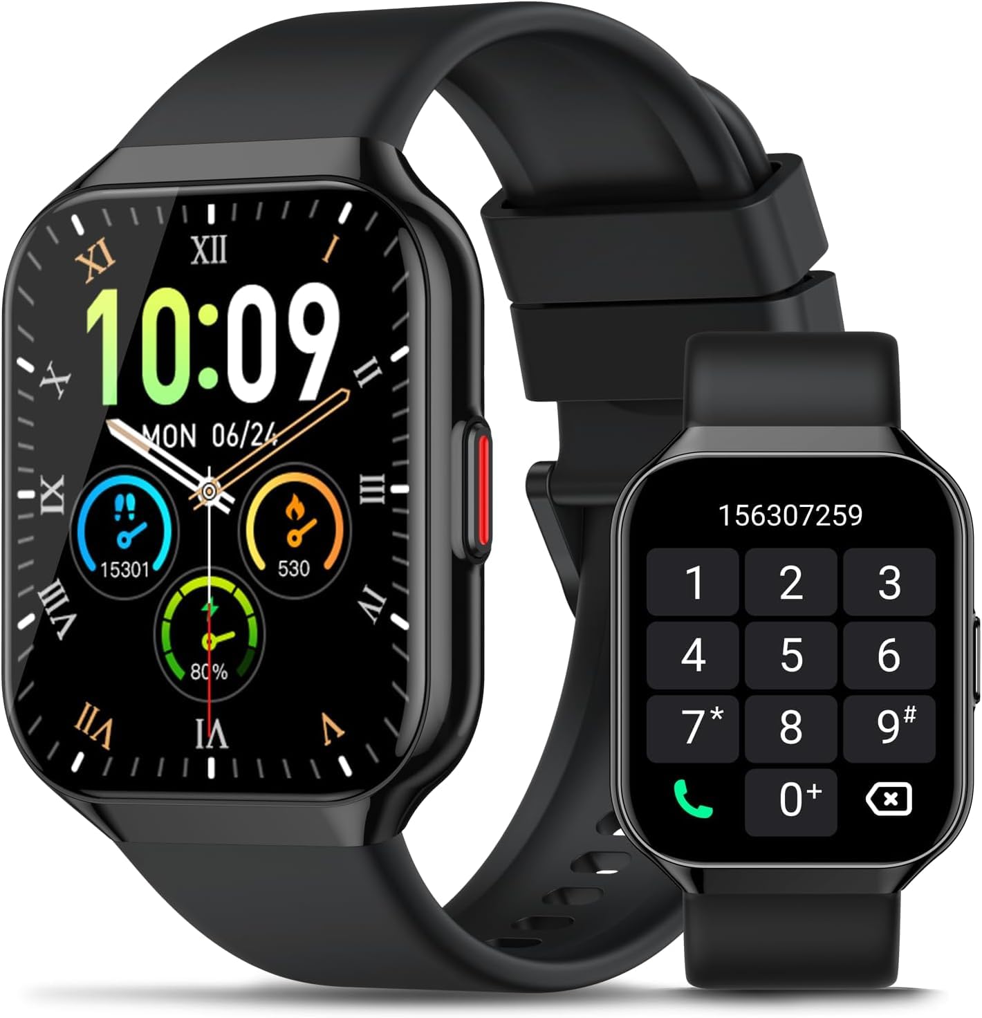 Reloj Inteligente Hombre Mujer con Llamadas Bluetooth, 1.96" HD Smartwatch Hombre con Pulsómetro/Monitor de Sueño, 113+ Deportivos Modos Fitness Tracker, IP68 Impermeable para Android iOS 2025