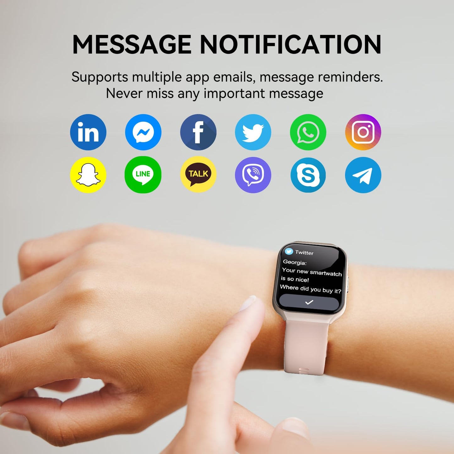Reloj Inteligente Hombre Mujer con Llamadas Bluetooth, 1.96" HD Smartwatch Hombre con Pulsómetro/Monitor de Sueño, 113+ Deportivos Modos Fitness Tracker, IP68 Impermeable para Android iOS 2025