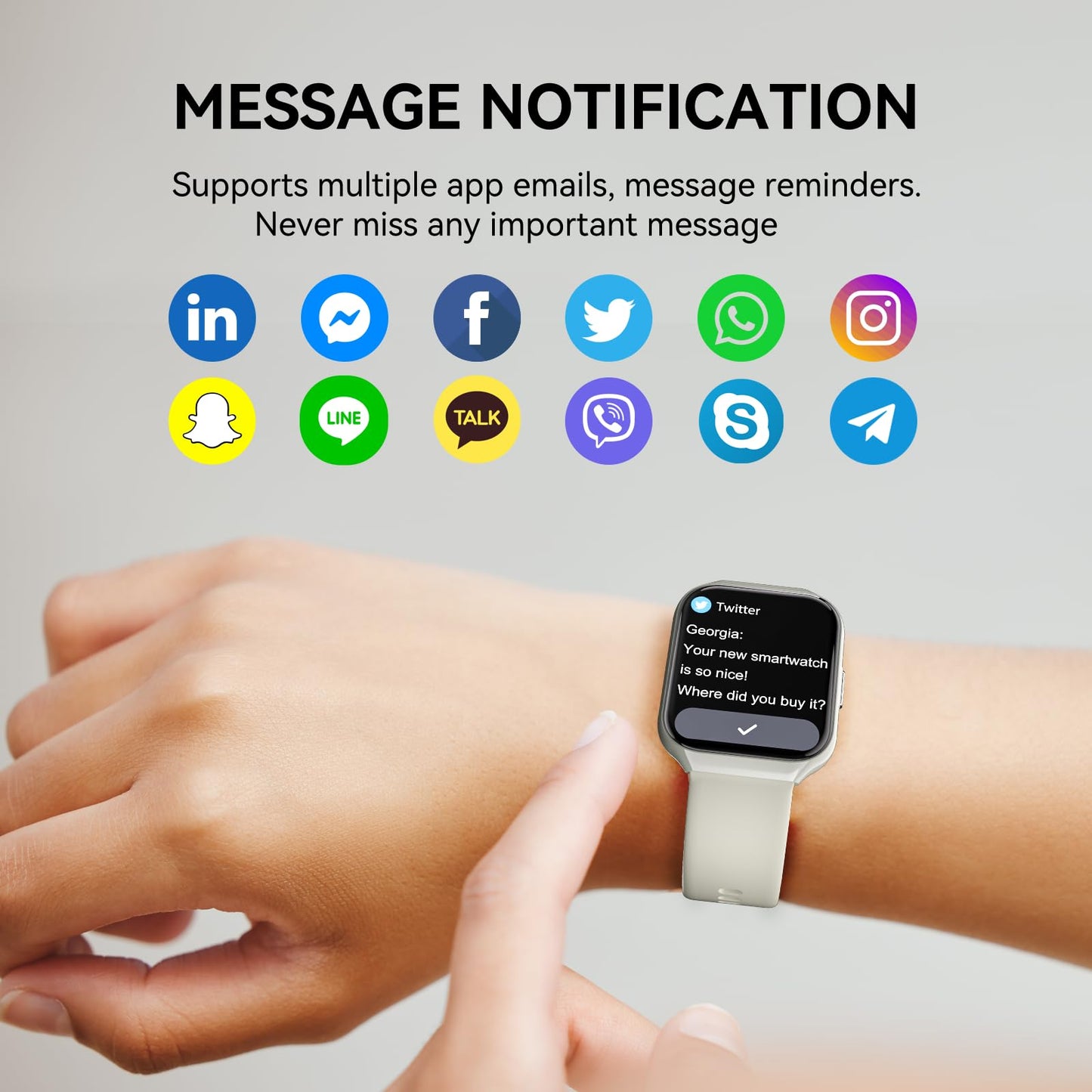 Reloj Inteligente Hombre Mujer con Llamadas Bluetooth, 1.96" HD Smartwatch Hombre con Pulsómetro/Monitor de Sueño, 113+ Deportivos Modos Fitness Tracker, IP68 Impermeable para Android iOS 2025
