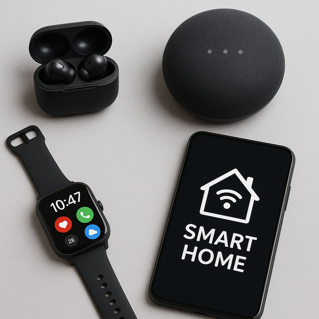 Productos Electrónicos Inteligentes | Smartwatch, Auriculares, Altavoz y Smartphone